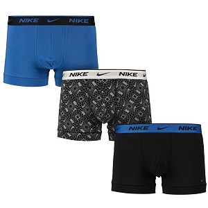 INTIMO NIKE EVERYDAY COTTON KE1008 BM7 3 PACK  NERO AZZURRO GRAPHIC