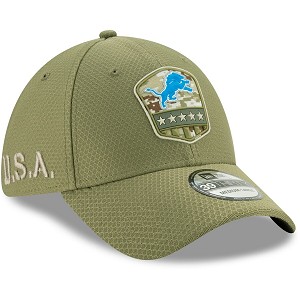 CAPPELLO NEW ERA 39THIRTY SALUTE TO SERVICE 2019  DETROIT LIONS