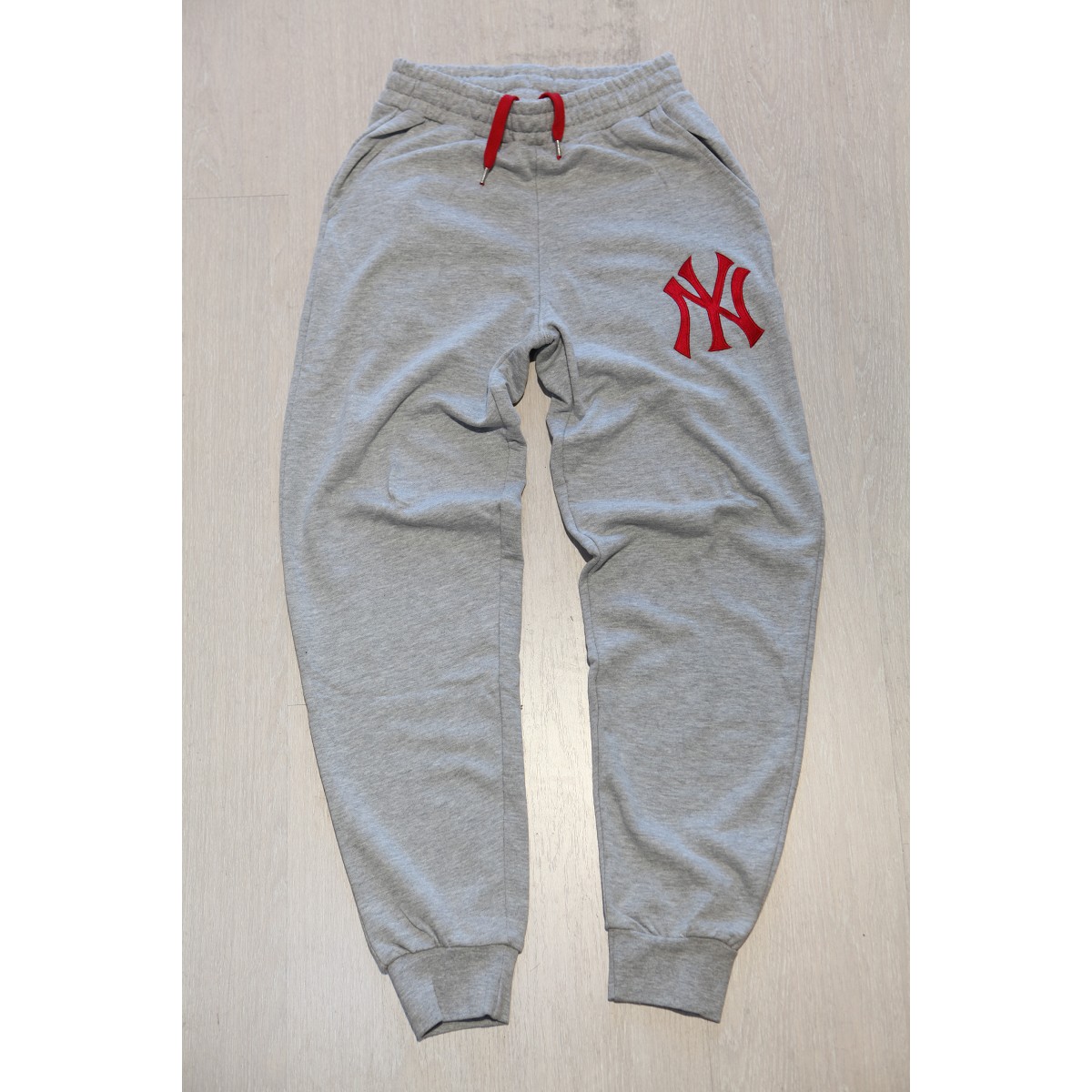 PANTALONE MAJESTIC MNY1246E2 NEW YORK YANKEES GRIGIO MELANGE PANTALONI ...