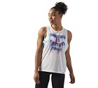 CANOTTA REEBOK CROSSFIT CF5741 EXCELLENCE MUSCLE  BIANCO