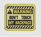 PATCH ELITEX DONT TOUCH MY BACKPACK  GIALLO